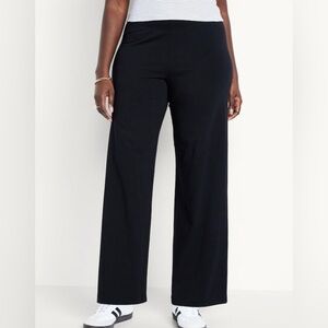 NWT 2 Pairs Old Navy Black High-Waisted Wide-Leg Leggings Black & Grey XS